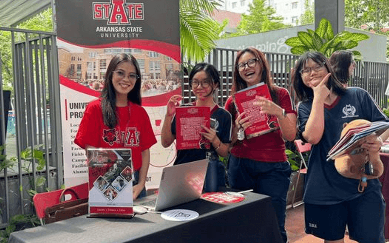 A-State at the International School of North American – Saigon South (SNA) Fair