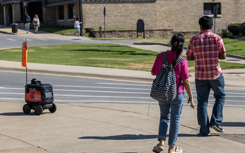 Kiwibots Roll onto A-State Campus for Robot Food Delivery