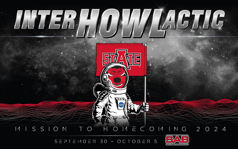 Arkansas State University's "Inter-HOWL-actic" Celebration Set for October