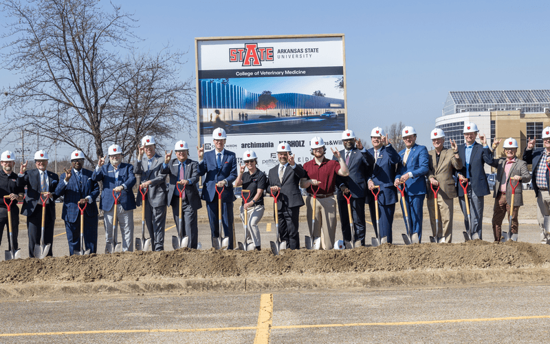 Groundbreaking Ceremony for Arkansas's First Public College of Veterinary Medicine