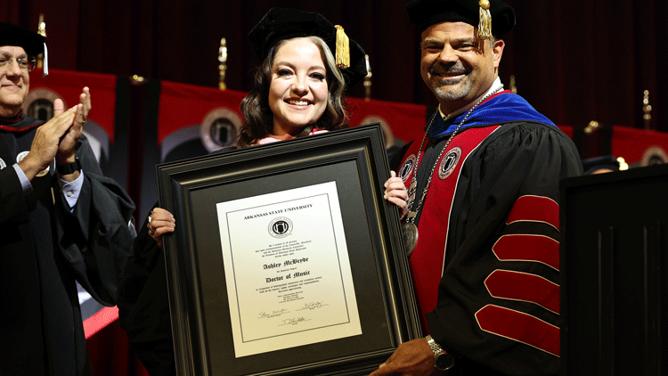 A-State Students Graduate, Ashley McBryde Receives Honorary Doctorate in Music