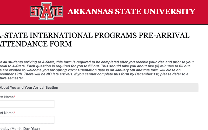 Guide to Completing the Pre-Arrival Form