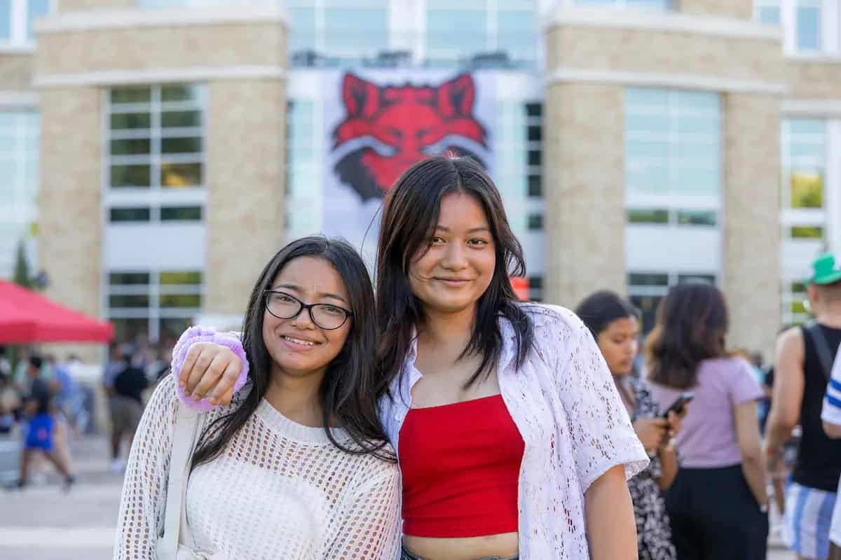 A-State students at a campus event